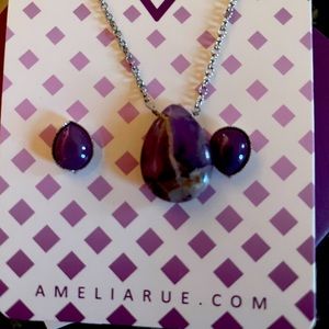 Amelia Rue necklace and earrings set